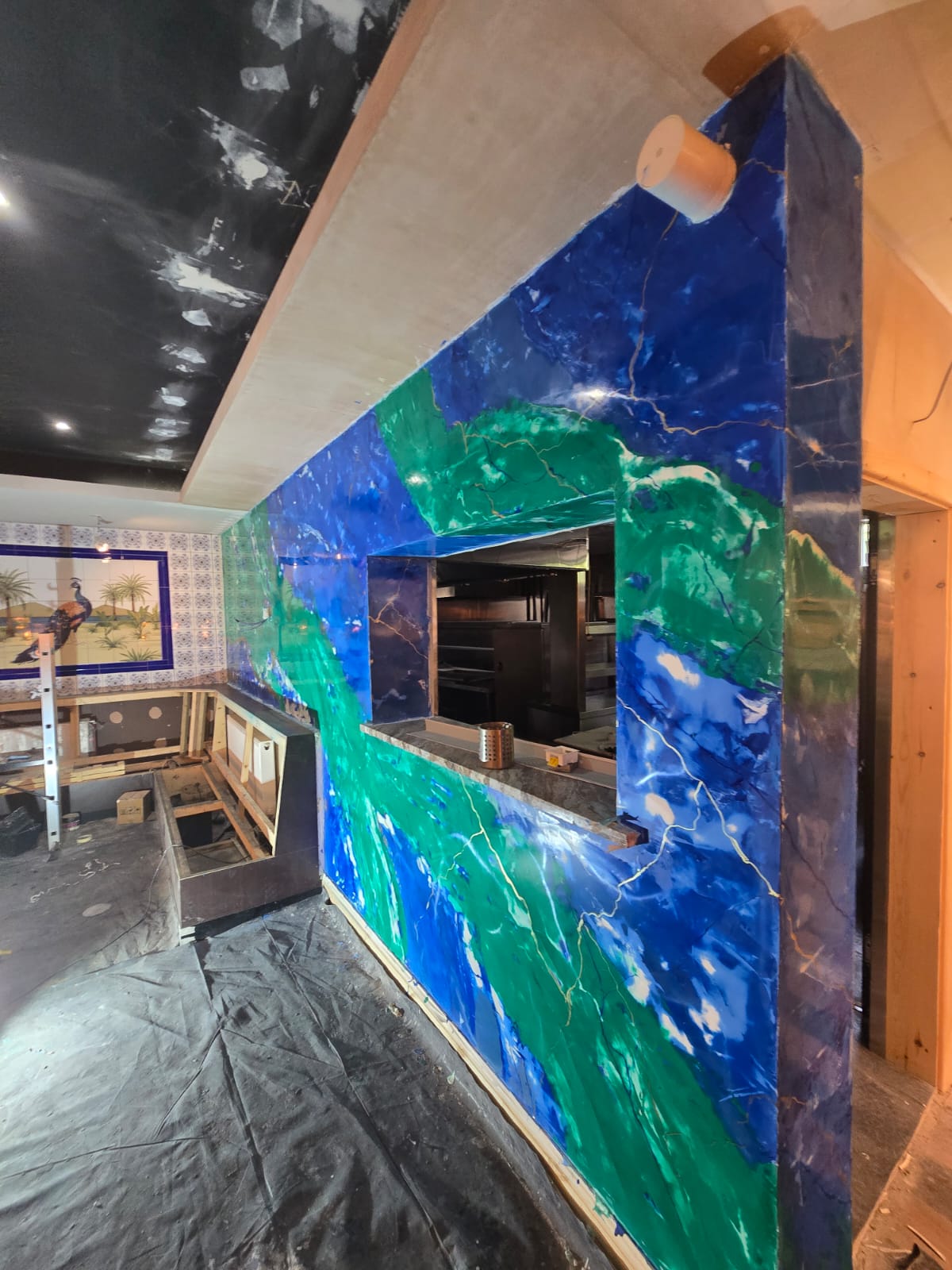 Decorative plaster finish